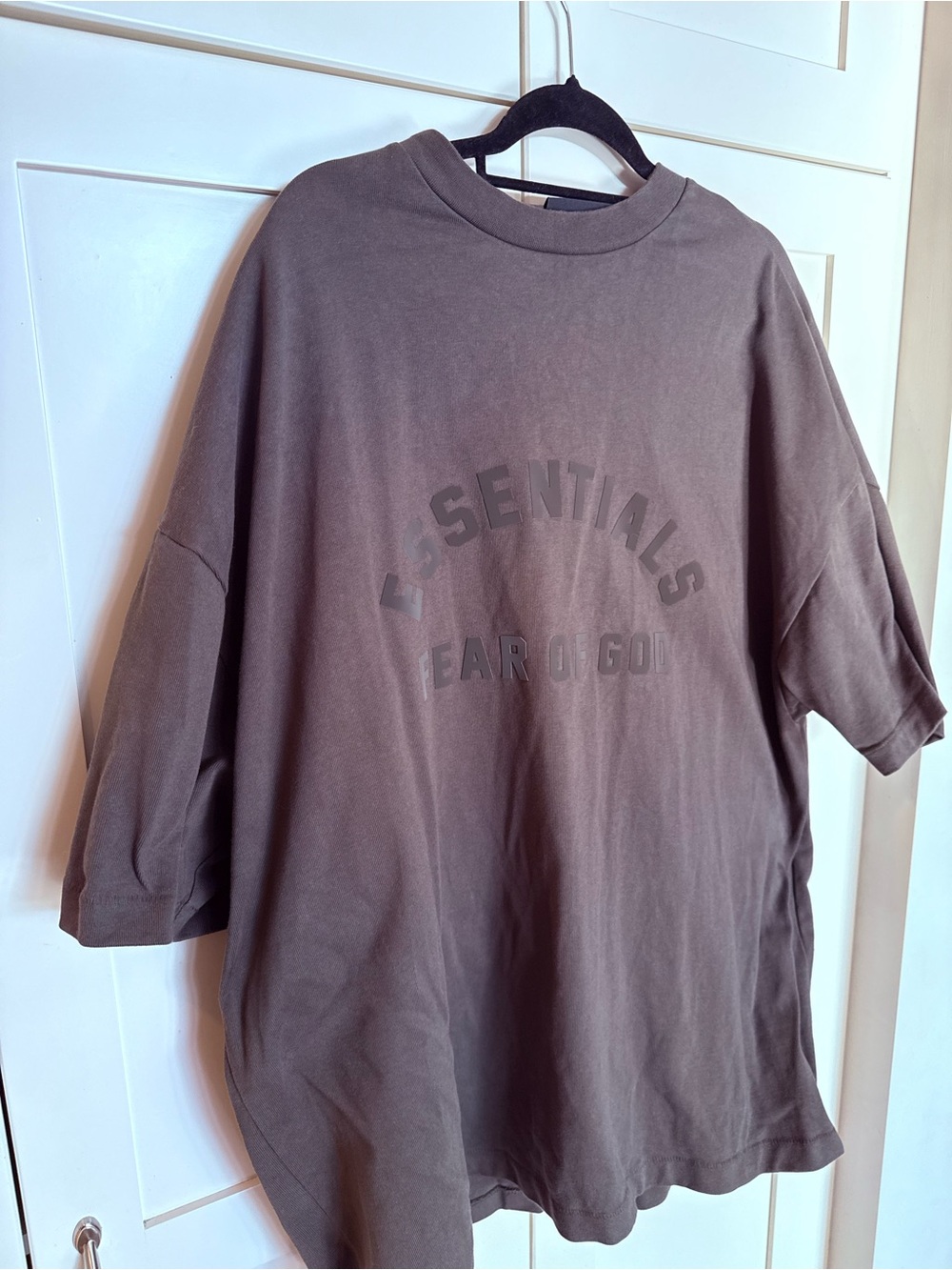 Fear of God Essentials Short Sleeve Tee - Charcoal Brown